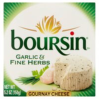 Boursin Garlic & Fine Herbs Spreadable Gourmet Cheese, 5.3 oz