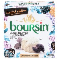 Boursin Black Truffle & Sea Salt Gournay Cheese Limited Edition, 5.2 oz