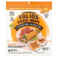 Folios Cheddar Cheese Wraps, 1.5 oz, 4 count