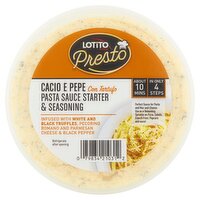 Lotito Foods Cacio E Pepe Con Tartufo Pasta Sauce Starter & Seasoning, 6 oz