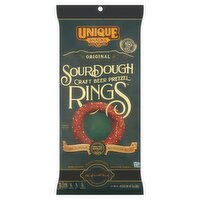 Unique Snacks Original Sourdough Craft Beer Pretzel Rings, 11oz