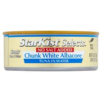 StarKist Selects White Albacore Tuna in Water No Salt Added, 4.5 oz