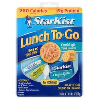 StarKist Lunch To-Go Chunk Light Tuna in Water, 4.1 oz