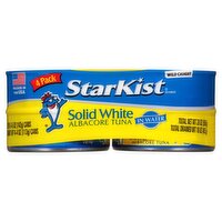 StarKist Solid White Albacore Tuna in Water, 5 oz, 4 count, 20 Ounce