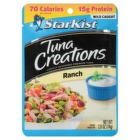 StarKist Tuna Creations Ranch Lightly Seasoned Premium Tuna, 2.6 oz