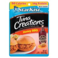 StarKist Tuna Creations Honey BBQ Lightly Seasoned Premium Tuna, 2.6 oz, 2.6 Ounce