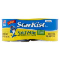 StarKist Solid White Albacore Tuna in Water, 5 oz, 4 count, 20 Ounce