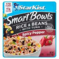 StarKist Smart Bowls Spicy Pepper Rice & Beans with Tuna, 4.5 oz, 4.5 Ounce