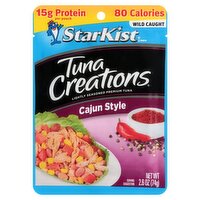 StarKist Tuna Creations Cajun Style Lightly Seasoned Premium Tuna, 2.6 oz, 2.6 Ounce