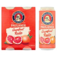 Paulaner Grapefruit Radler, 16.9 fl oz, 4 count