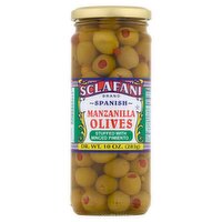 Sclafani Spanish Manzanilla Olives, 10 oz