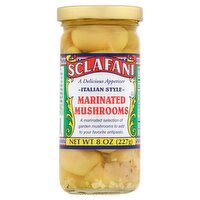 Sclafani Italian Style Marinated Mushrooms, 8 oz