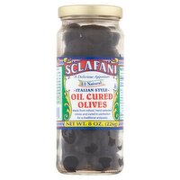 Sclafani Italian Style Oil Cured Olives, 8 oz