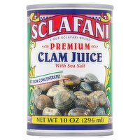 Sclafani Premium Clam Juice with Sea Salt, 10 oz