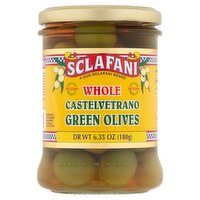 Sclafani Whole Castelvetrano Green Olives, 6.35 oz