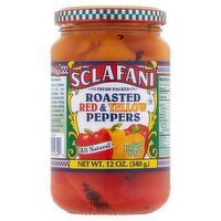 Sclafani Italian Style Roasted Red & Yellow Peppers, 12 oz