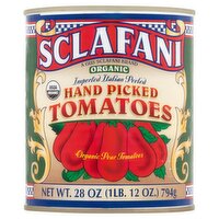 Sclafani Organic Hand Picked Tomatoes, 28 oz