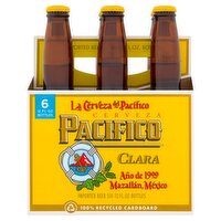Pacifico Imported Beer, 12 fl oz, 6 count
