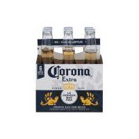 Corona Extra Imported Beer - 6 Pack, Bottles, 72 oz, 72 Ounce