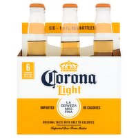 Corona Light Beer, 12 fl oz, 6 count