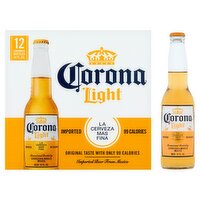 Corona Light Beer, 12 fl oz, 12 count