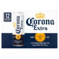 Corona Extra Slim Cans Beer, 12 count, 12 fl oz