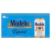 Modelo Especial Beer, 18 count, 12 fl oz