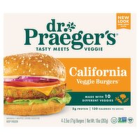 Dr. Praeger's California Veggie Burgers, 2.5 oz, 4 count, 10 Ounce