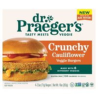 Dr. Praeger's Crunchy Cauliflower Veggie Burgers, 2.5 oz, 4 count