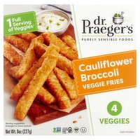 Dr. Praeger's Cauliflower Broccoli Veggie Fries, 8 oz