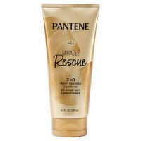 Pantene Pro-V Miracle Rescue 3 in 1 Multi-Tasking Leave-in or Rinse Out Conditioner, 6.0 fl oz