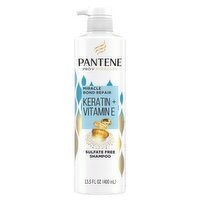 Pantene Pro-V Miracle Bond Repair Keratin + Vitamin E Sulfate Free Shampoo, 13.5 fl oz