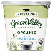 Green Valley Creamery Lactose Free Organic Plain Lowfat Yogurt, 24 oz