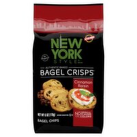 New York Style Bagel Crisps The Original Authentic Baked Cinnamon Raisin Bagel Chips, 6 oz, 6 Ounce