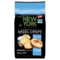 New York Style The Original Authentic Baked Sea Salt Bagel Crisps, 6 oz, 6 Ounce