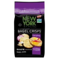 New York Style Bagel Crisps The Original Everything Authentic Baked Bagel Chips, 6 oz