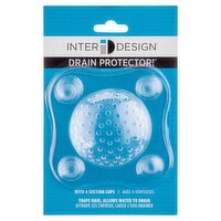 InterDesign Drain Protector! with 4 Suction Cups
