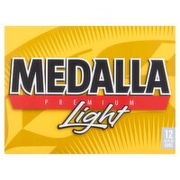 Medalla Premium Light Beer, 10 fl oz, 12 count
