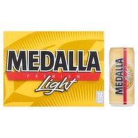 Medalla Premium Light Beer, 10 fl oz, 12 count