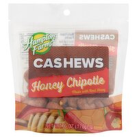 Hampton Farms Honey Chipotle Cashews, 6 oz