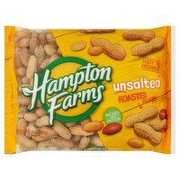 Hampton Farms Unsalted Roasted Peanuts, 1 lb