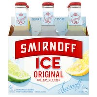 Smirnoff Ice Original Crisp Citrus Premium Malt Beverage, 6 count, 11.2 fl oz