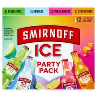 Smirnoff Ice Premium Malt Beverage Party Pack, 12 count, 11.2 fl oz