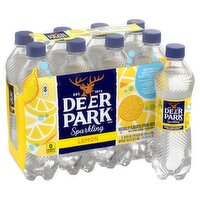 Deer Park Sparkling Water, Lemon, 16.9 oz. Bottles (8 Count)