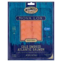 Ducktrap Nova Lox Traditional Cold Smoked Atlantic Salmon, 4 oz