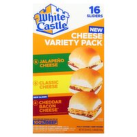 White Castle Cheese Sliders Variety Pack, 16 count, 29.44 oz