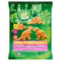 Of Tov Mini Dinosaurs Breaded Cutlets Shaped Chicken Patties, 32 oz