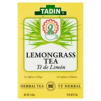 Tadin Lemongrass Herbal Tea Bags, 24 count, 0.85 oz