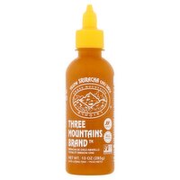 Three Mountains Yellow Sriracha Chili Sauce, 10 oz