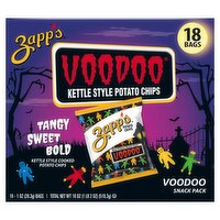 Zapp's Voodoo Kettle Style Cooked Potato Chips Snack Pack, 1 oz, 18 count